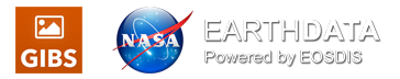 GIBS, NASA EARTH DATA logoes